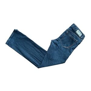 Y2K Grunge Converse Women's Blue Straight Leg Jeans Size 10